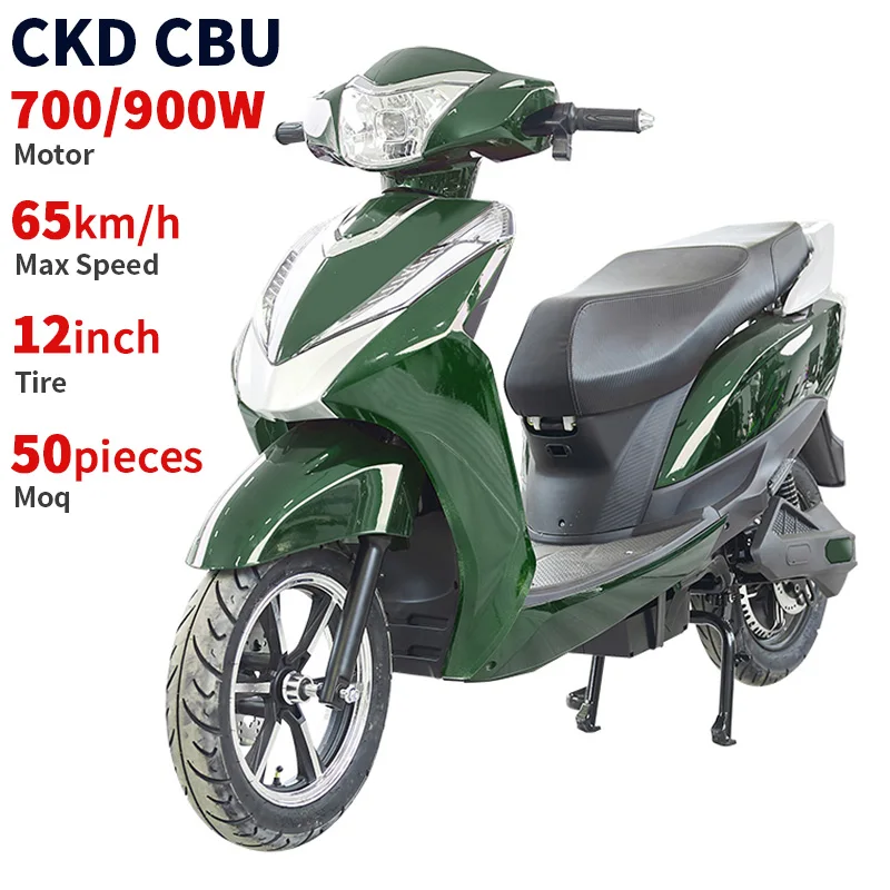 Двухколесный электрический скутер CKD CBU 12 дюймов Высокопроизводительный мотоцикл 700 Вт/900 Вт 55 км/ч Электрический для продажи