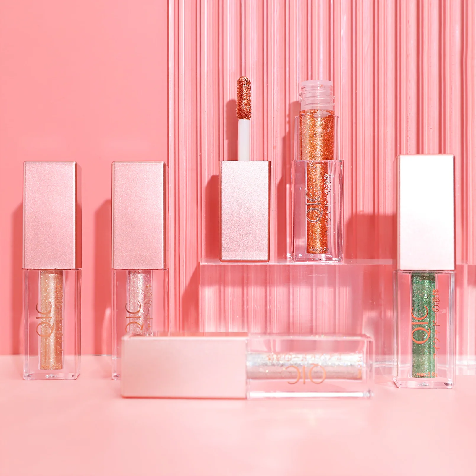 Beauty Monochrome Pearl Liquid Eye Shadow with Big Sequins Highlight Cosmetics