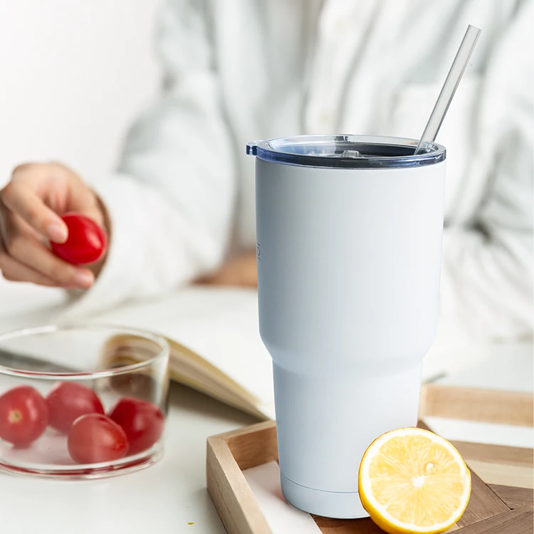 BPA Free certificate 30oz Double Wall Vacuum Insulated Tumbler Travel Cup/Mug fit all car holders