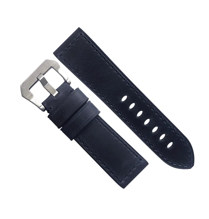 New Product Wholesalers Modern Dark Chocolate 20Mm Real Leather Replacement Watch Straps For Wrist Watch