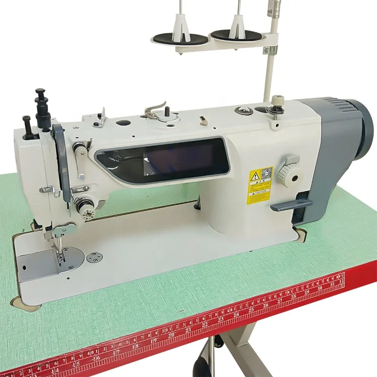 0303DF Automatic cowboy leather jacket sewing machine for leather