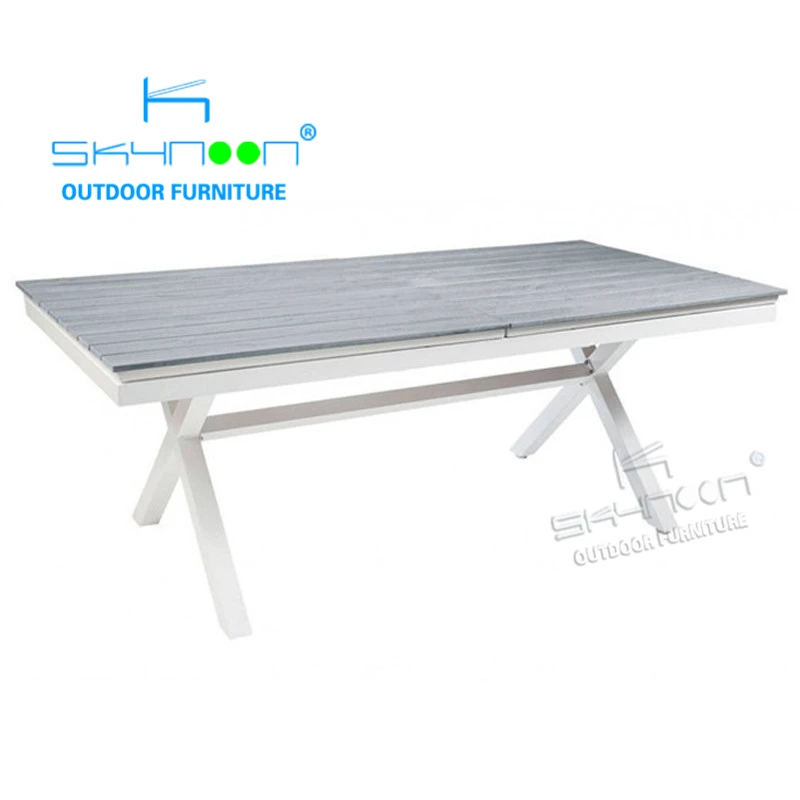 European contracted design Leisure Garden wpc table cafe rectangular outdoor table High end  patio furniture(61059E)