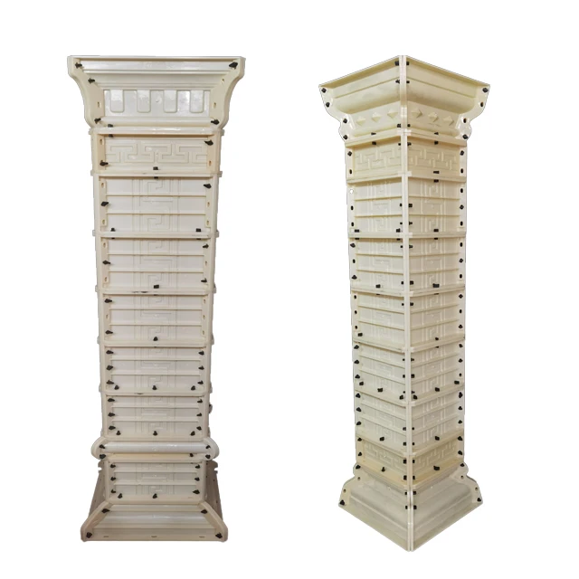 RF High Quality a Variety of Styles Are Worth Buying Reliable Precast Roman Plastic  square Pillar Columns  Molds