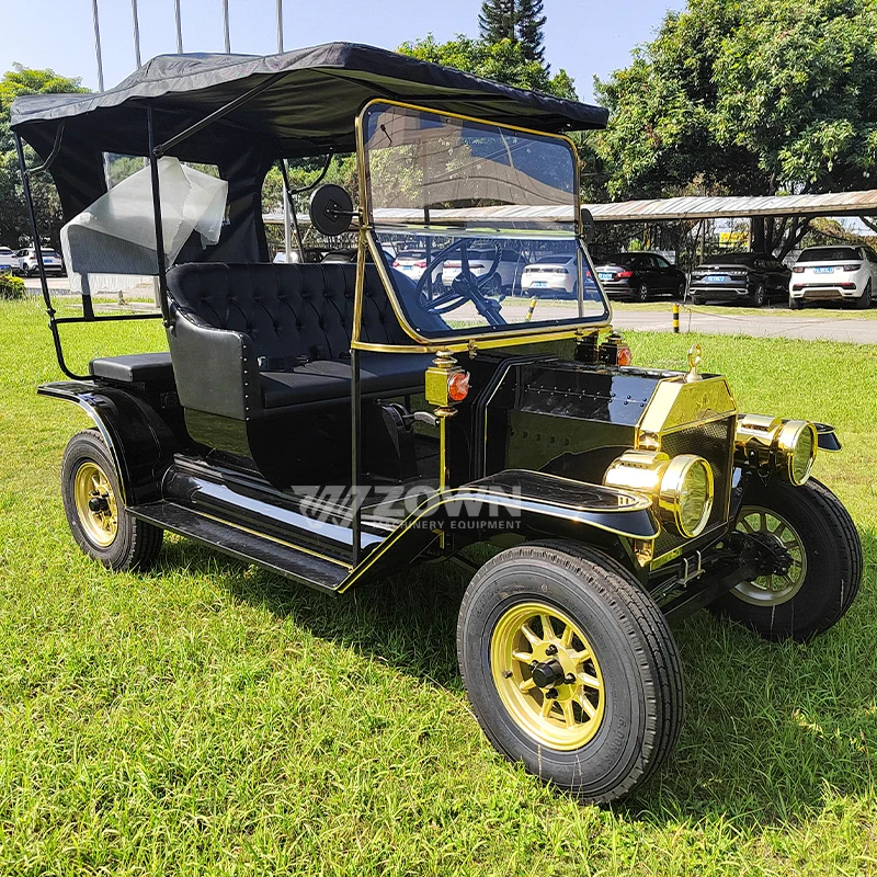 New Design Classic Luxury Vintage Electric Vehicle for Adults 4 Wheels Low Speed Special Transportation Car