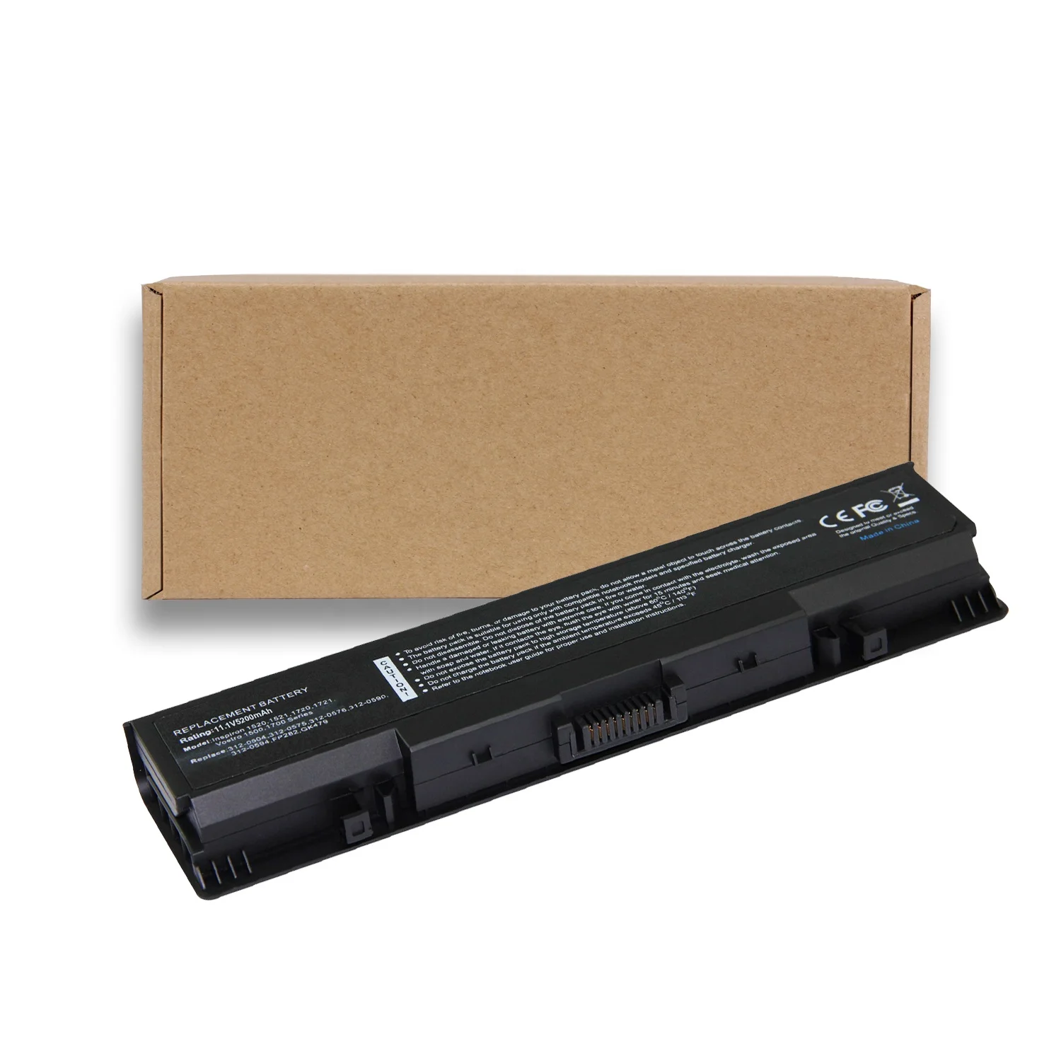 Manufacture Laptop Battery GK479 FK890 for Dell Inspiron 1500 1520 1521 1720