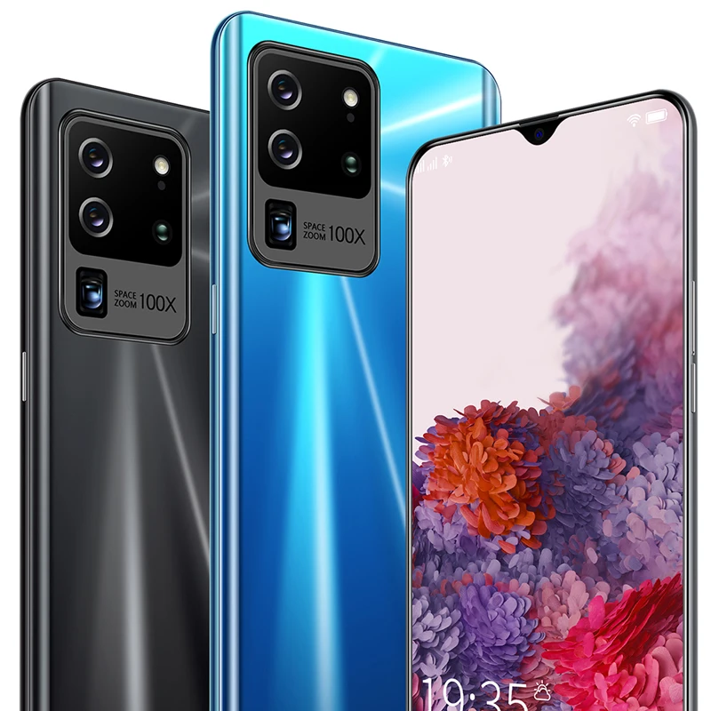 
Mobile Phones S30Pro 6.6Inch 12GB 512GB Dual SIM Full Screen Android Phone Face SmartPhone Finger Recognition Android Cell Phone 