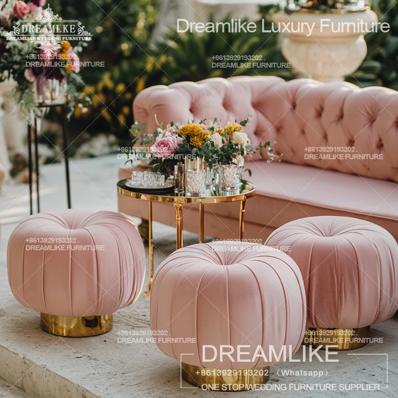 Dreamlike Modern sofa for Pink Blue or White Pumpkin wedding sofa Wedding Stage Sofa