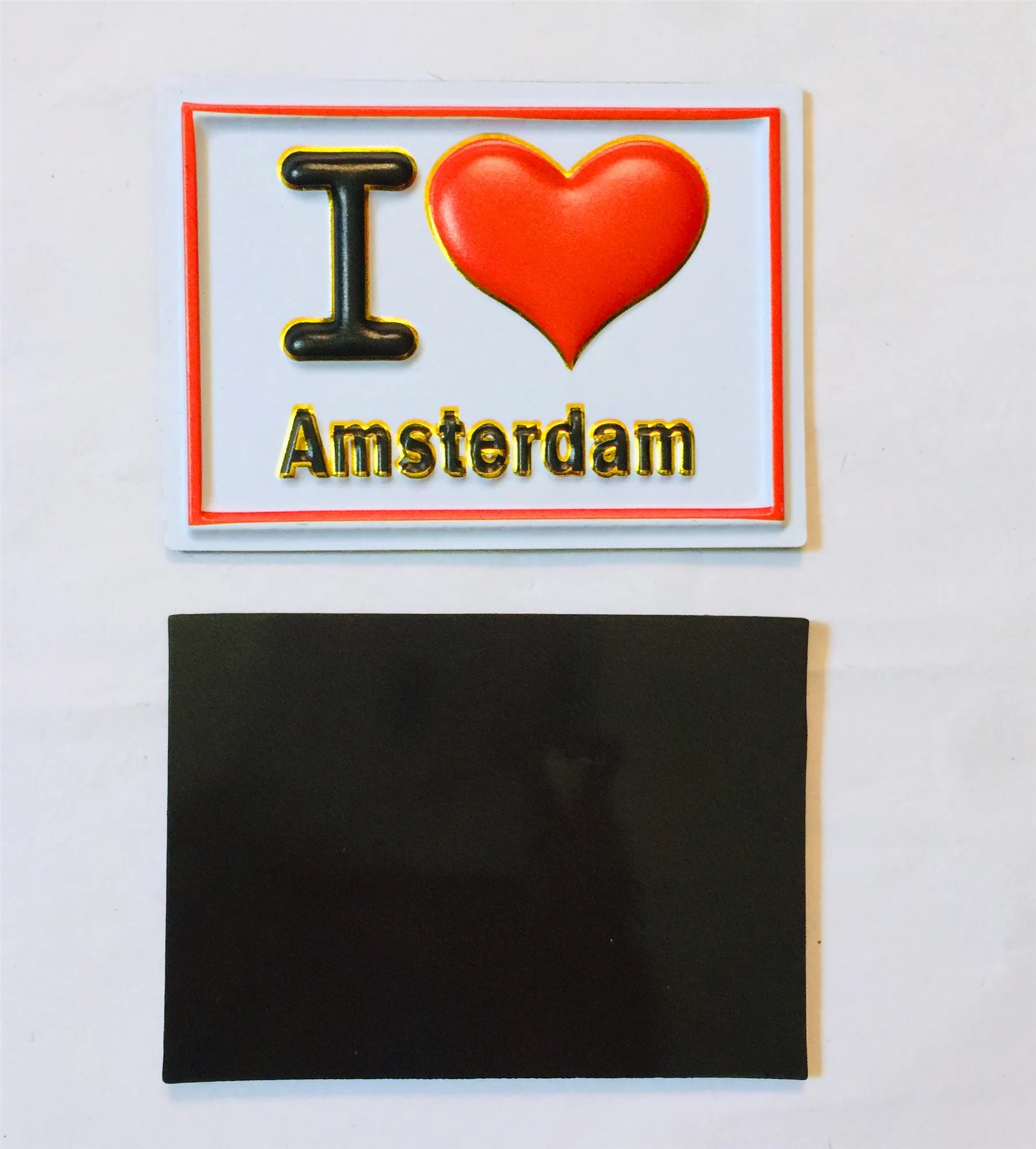 New Products Customized Netherlands Souvenirs White Color 3D Pvc Refriger Magnet