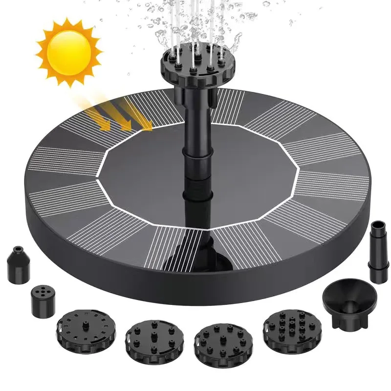 Solar Fountain outdoor pool floating courtyard bathtub decorative pump garden water scape Fountain