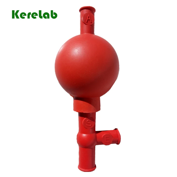 Лампа наполнителя для пипетки/PF210 /220/Химически стойкий резиновый наполнитель с 3 клапанами всасывания красный зеленый черный