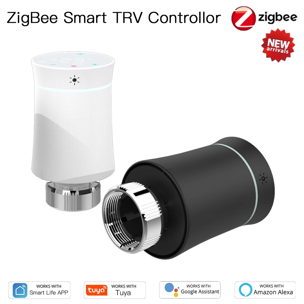 Hot sell smart thermostatic head tuya trv zigbee thermostat sans fil
