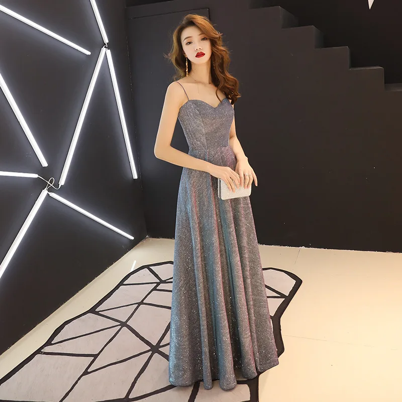 2019 элегантные Серебристые вечерние платья с блестками праздничная женская одежда знаменитостей для выпускного большие размеры