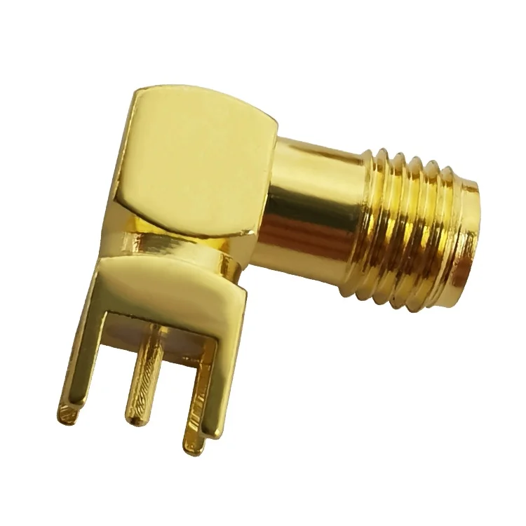 Right Angle Female SMA RF Connector  90 degree male to female rg174 rg402 sma connector