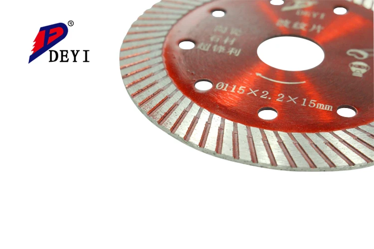 Professional Continous Rim Premium Ultra Thin Circular Sintered Silent Tip Diamond Saw Blade Marble Stone Fast Cutting Speed 45