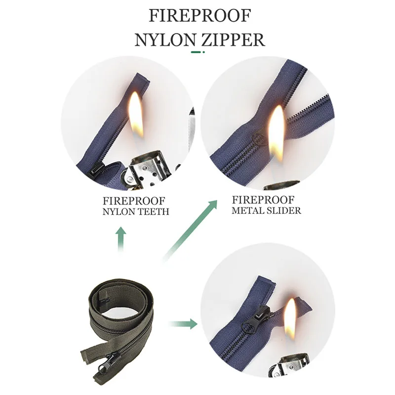 #5 Fireproof CFC flame retardant coil zipper used for beddings sofacover car seat cover