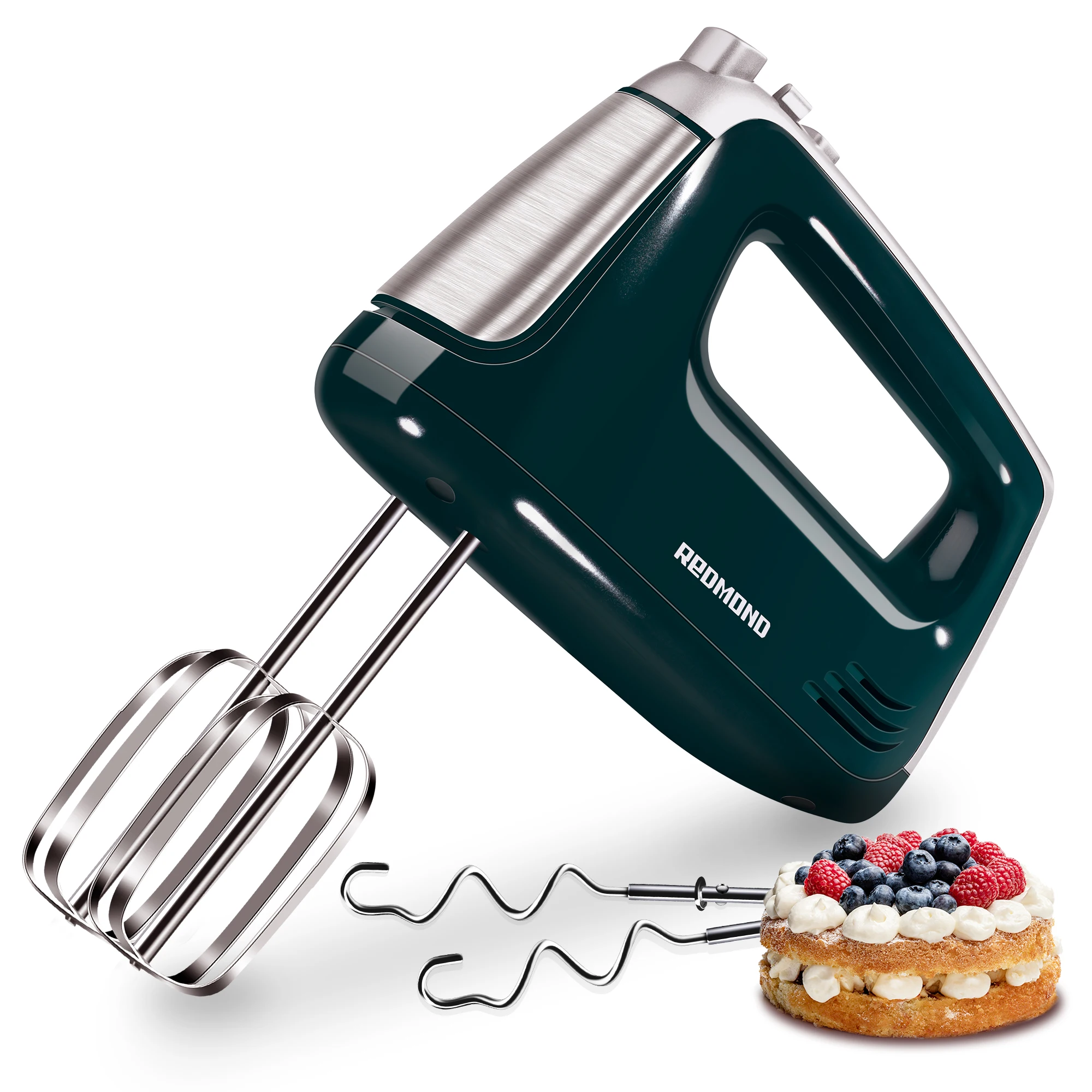 Redmond Portable Kitchenaid Stainless Steel Egg Beater Dough Food Mixer Electric Hand Mixer