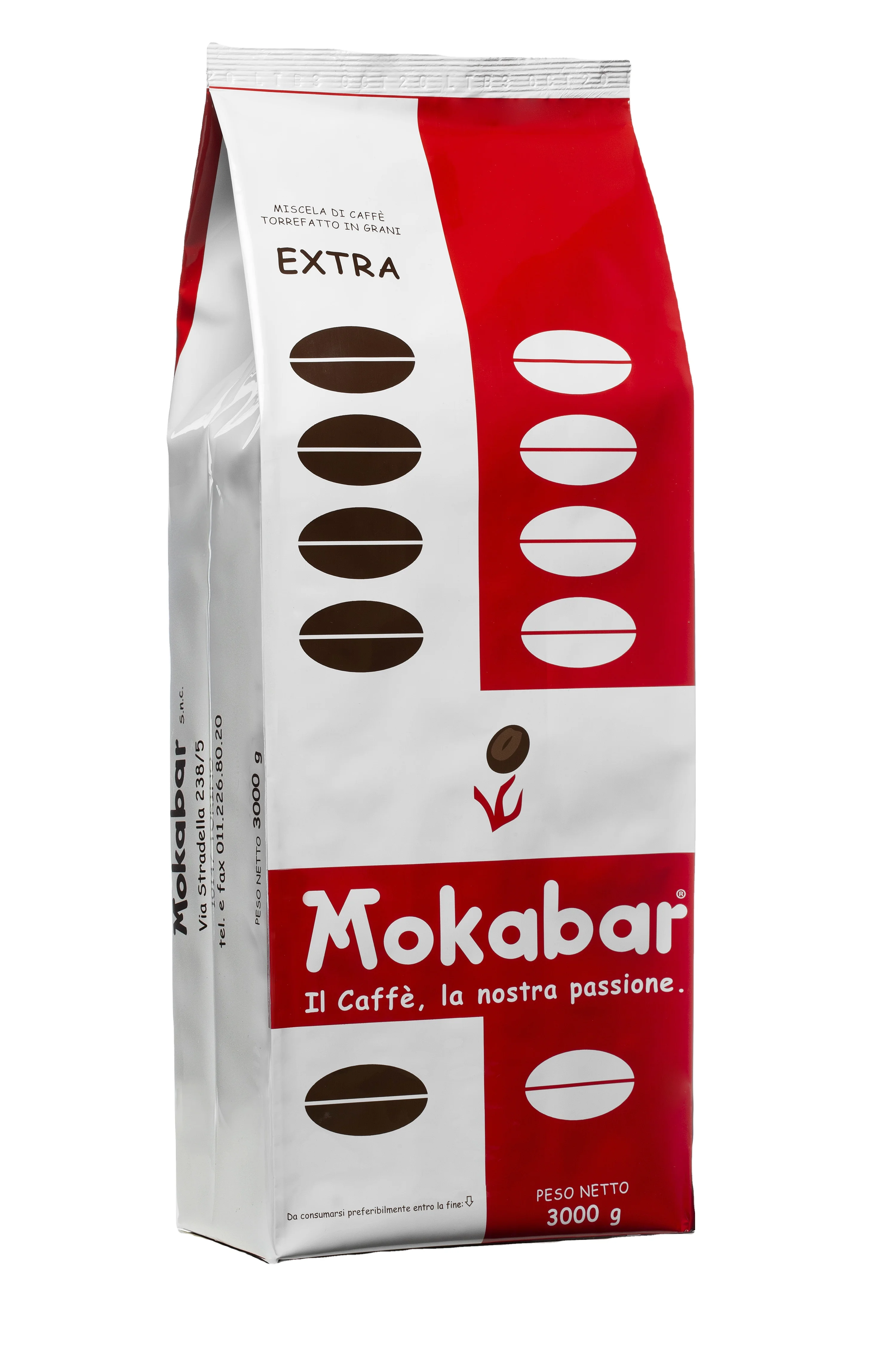 
MOKABAR Italian Quality Roasted Extra 3 kg 70% Arabica and 30% Robusta Coffee Beans For Hotel 
