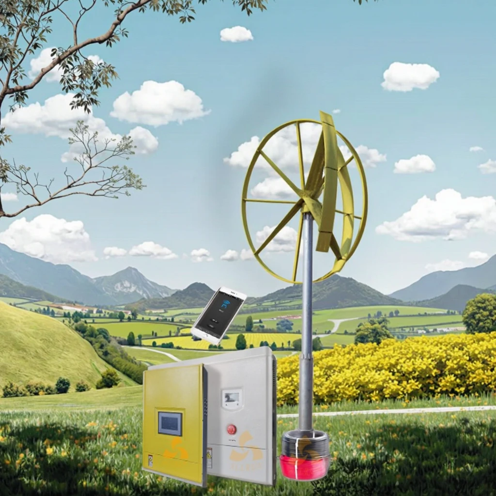 RED Blades New Wind Vertical Generator 5KW 10KW FREE Standing 3600 Mm 3000w CE TUV ARC-3KW 5years ALLRUN CN;SHN
