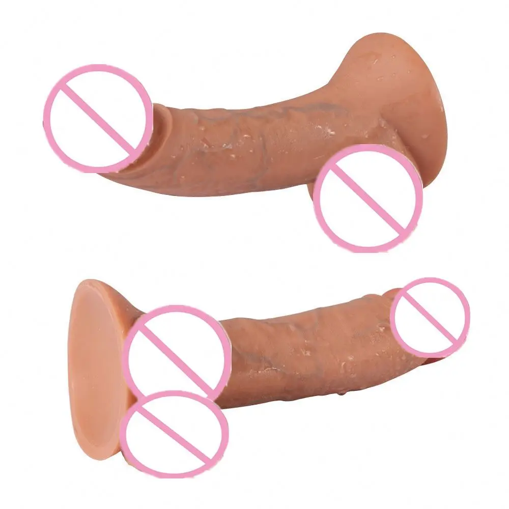 2020 New Arrivals Realistic Sex Toys Dual Layered Soft Liquid Silicone Rubber Penis Huge Dildo  Wholesale