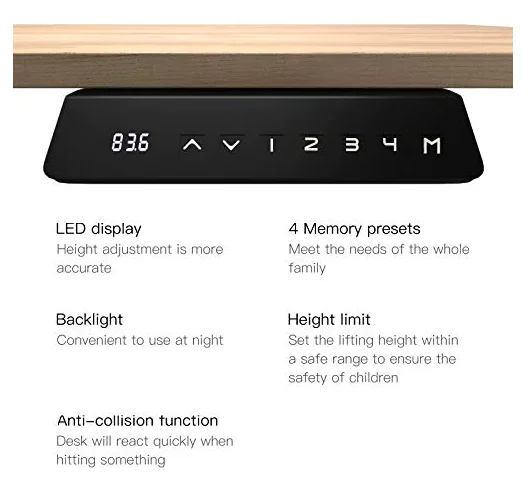 Motor driven lifting desk adjustable height for standing office