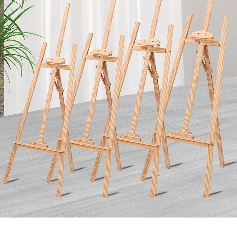 Мульти-Спецификация креативная простота 150 см Стеллаж Деревянный наружный мольберт для рисования