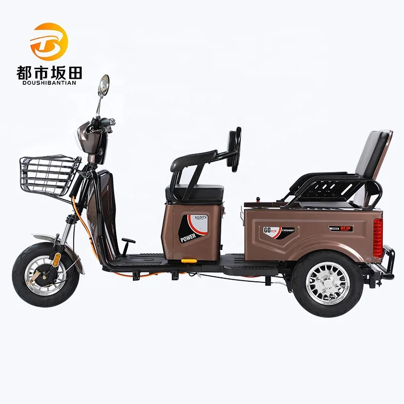Convertible electric tricycle brand new big wheel manufacturer sells 3-wheel electric vehicle 3-wheel electric bicycle