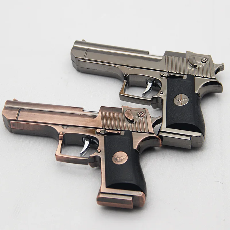 Best seller Metal Desert Eagle Beretta Gun Pistol Toy Models Lighter Gun Shaped Butane Torch Lighters