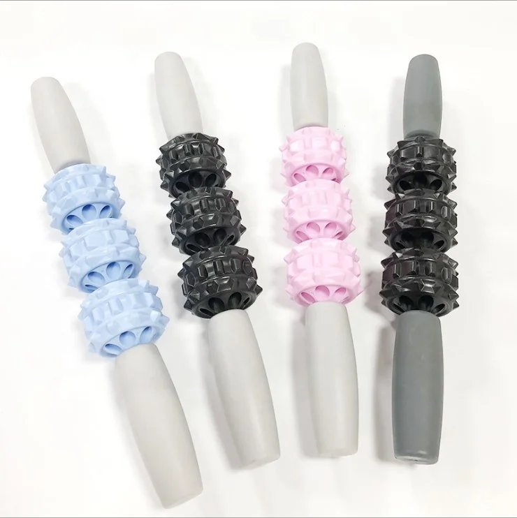 Домашняя Тренировка Йога Массаж глубокая расслабление мышц Алмазный Узор ролик красивый артефакт для ног палочка массажер