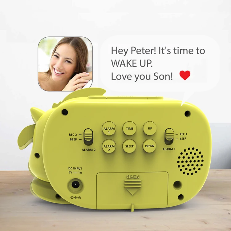 Toddlers Sleep Training Clock With Voice Recorder Alarm Clock Alarm Clock With Voice Recorder
