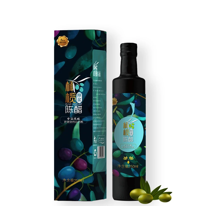 
Olive pulp aged vinegar High Quality glass bottle liquid vinegar 