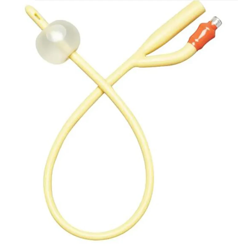 Medical Disposable Latex Silicone Urethral Catheter Double Lumen Urinary Foley Urine Catheters Lubricath Catheter For Male