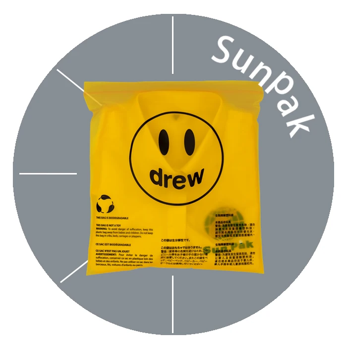 apparel cpe frosted zipper plastic printer bag custom high quality plastic ziplock bag transparent with logo customize