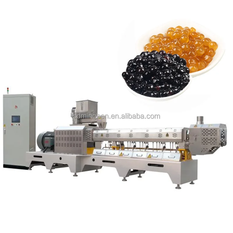 Popping Ave Bubble Milk Tea Taro Boba Balls Making Production Line Taiwan Tapioca Pearl Machine