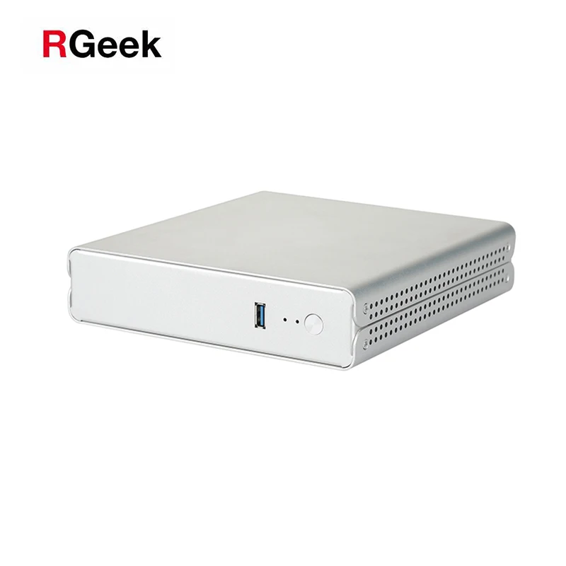 RGeek G48 Aluminum Vents Computer Chassis Case USB 3.0 PC Case HTPC Mini ITX Case