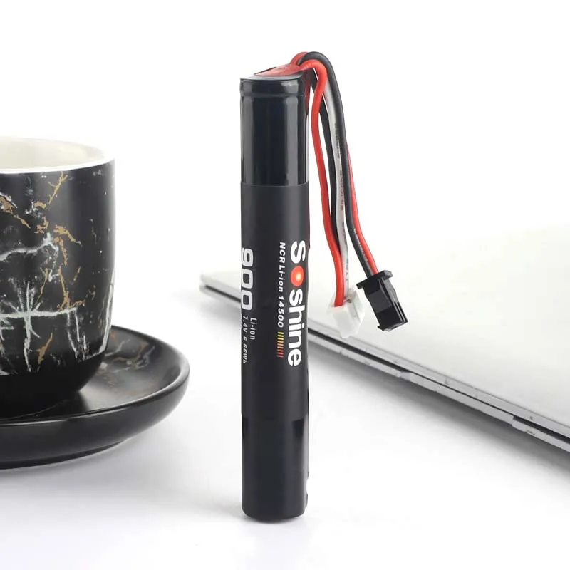 Soshine 2S 7.4V 14500 900mAh Lithium Ion Battery for Toy Oda Palace Plug SM Plug