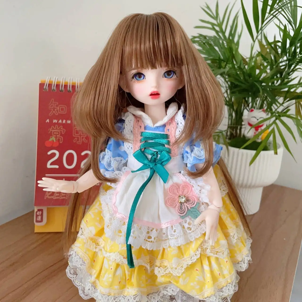 High Quality Clothing Doll Wig For America Girl Doll Wig Angora Wefts Goat Hair Cloth Doll Mohair Hair Weaving