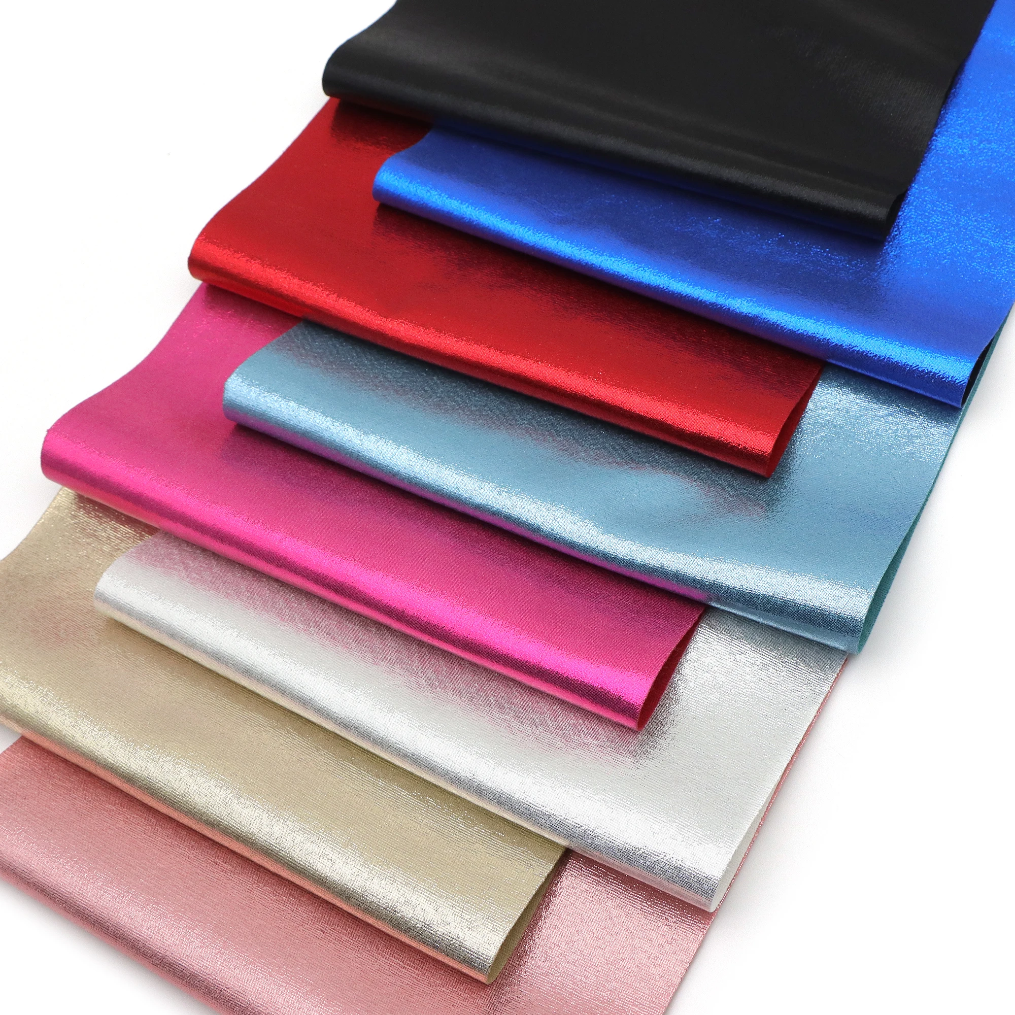 8pcs/set Plain Colour Synthetic Leather Patchwork For Hair Bow Bag Wallet Phone Cover DIY 1080527