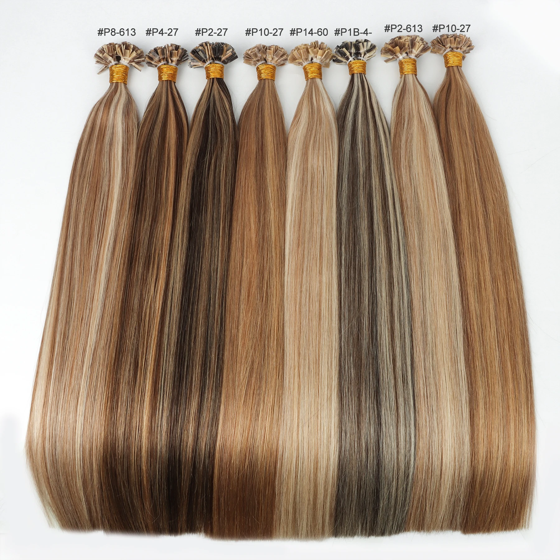 Most Popular Color Swatch Hair Weft Pro Bonded Tape in Hair Genius Weft Human Hair Extension Balayage Luxury Colour Ring