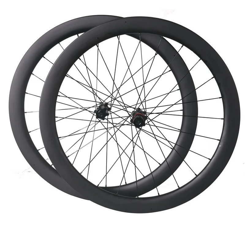 DC2833  Lightweight U Shape 33mm Deep 28mm Wide Tubular  700C Track  Carbon Rim Triathlon Bike Wheelset From China Factory