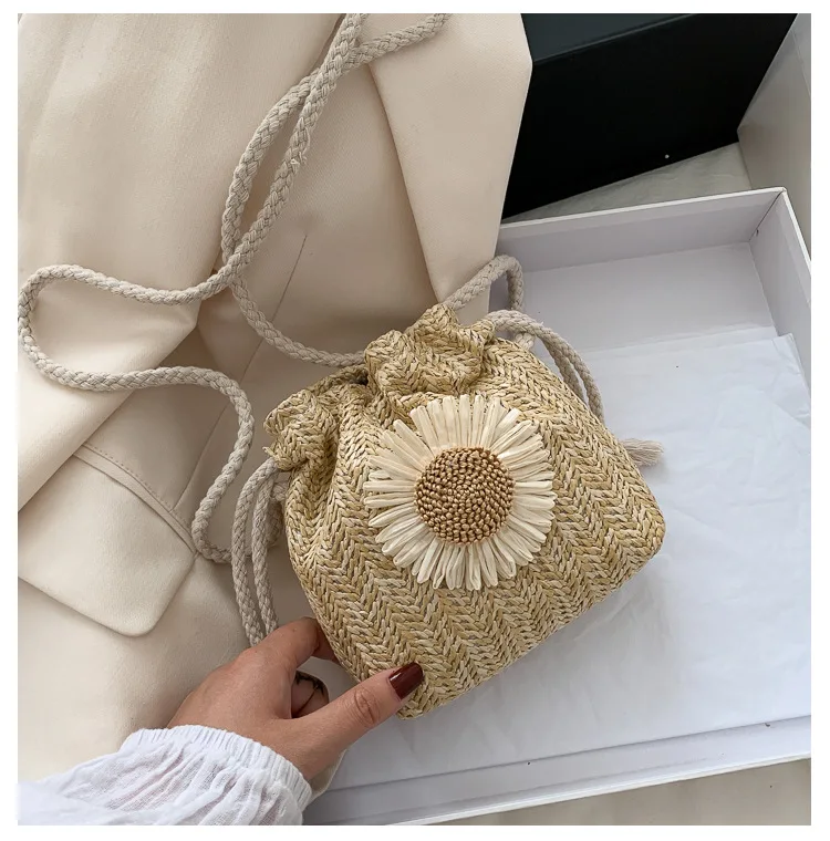 2022 mini phone bag summer new woven Handbag single shoulder diagonal cross Bag foldable bag custom