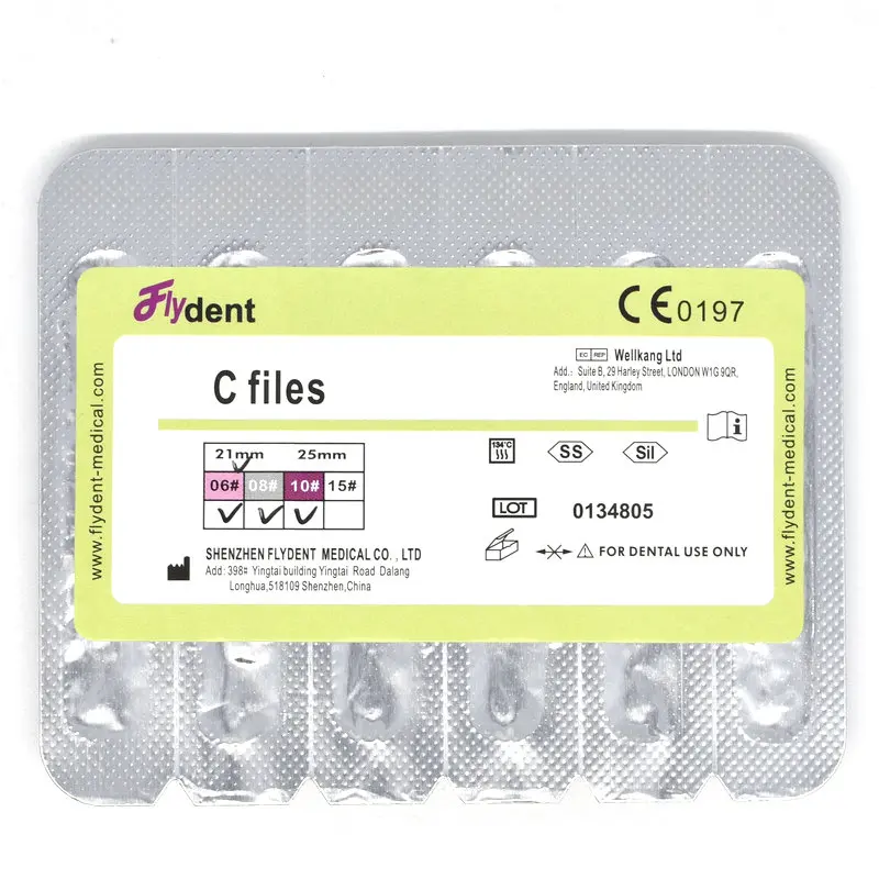 Стоматологические C + пилки C-pilot пилки из нержавеющей стали эндододонтические пилки для корневых каналов, используемые для очистки корневых каналов, стоматологический инструмент
