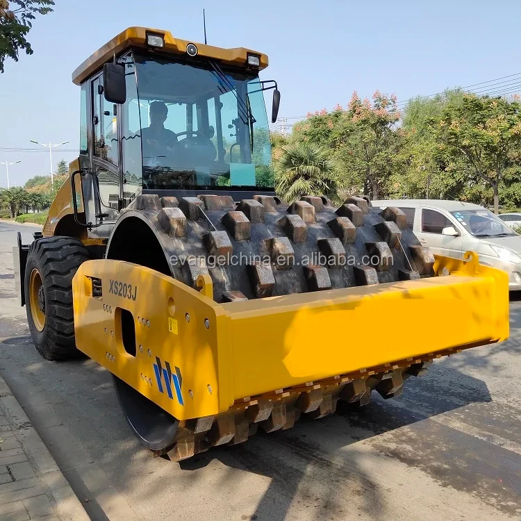 20Ton single drum vibratory road roller XS203J roller vibratory sheeps foot compactor