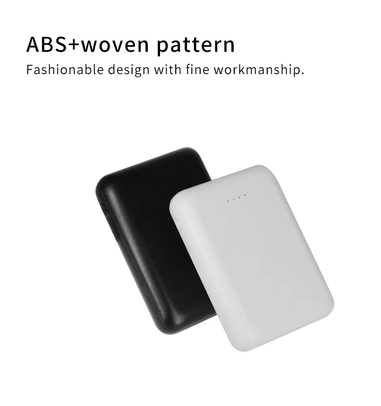 Factory direct sales with RoHs Best price Type-c Dual output power bank Minimum size 10000mAh power bank