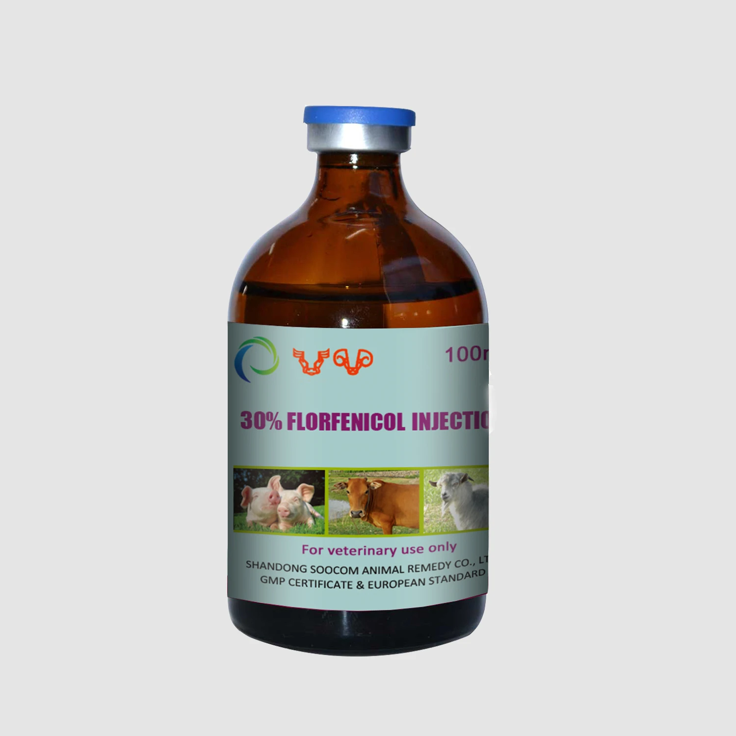 
Soocom Pigeon Antibiotic Florfenicol Veterinary Respiratory Injection 30% 