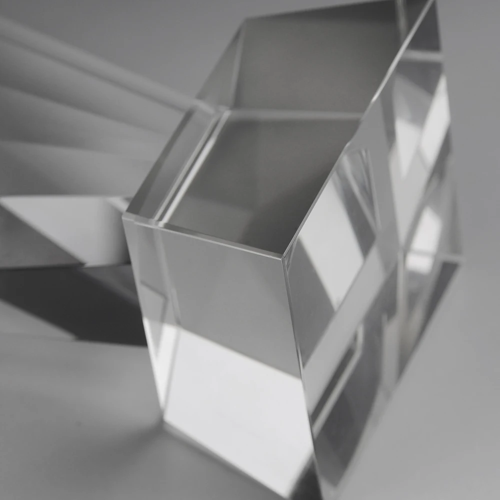 
Crystal trophy for Business awards shell shape sports glass trophy free custom logo 