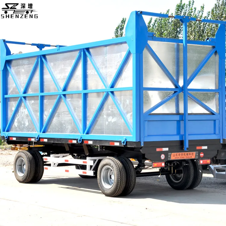 5T Steel Dump Farm Trailer Tractor Towing Agricultural Trailer with Core Axle Component