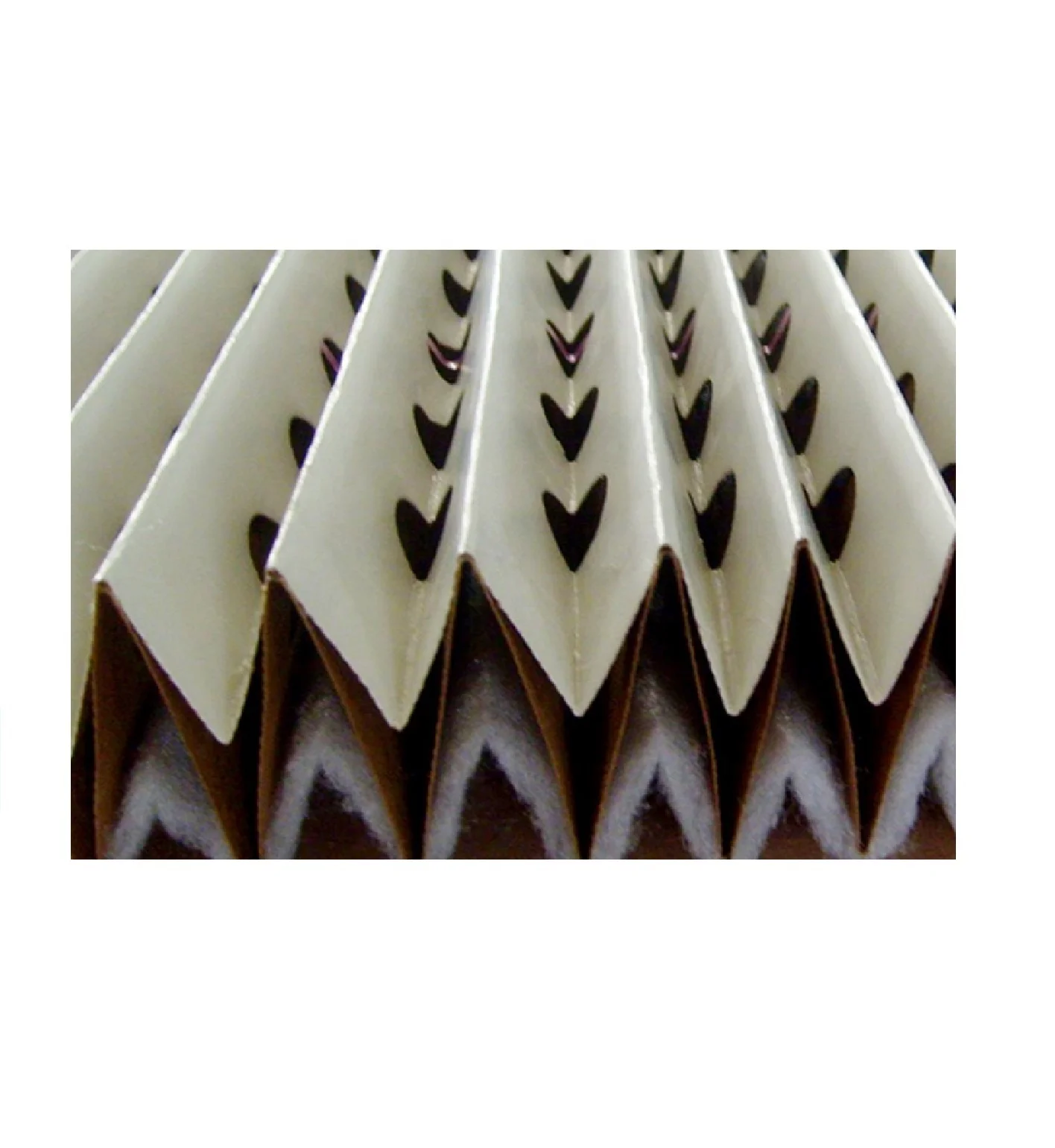 Folded-Dry Paper Filter Cotton Air Filter with V-Shape Paper Filter