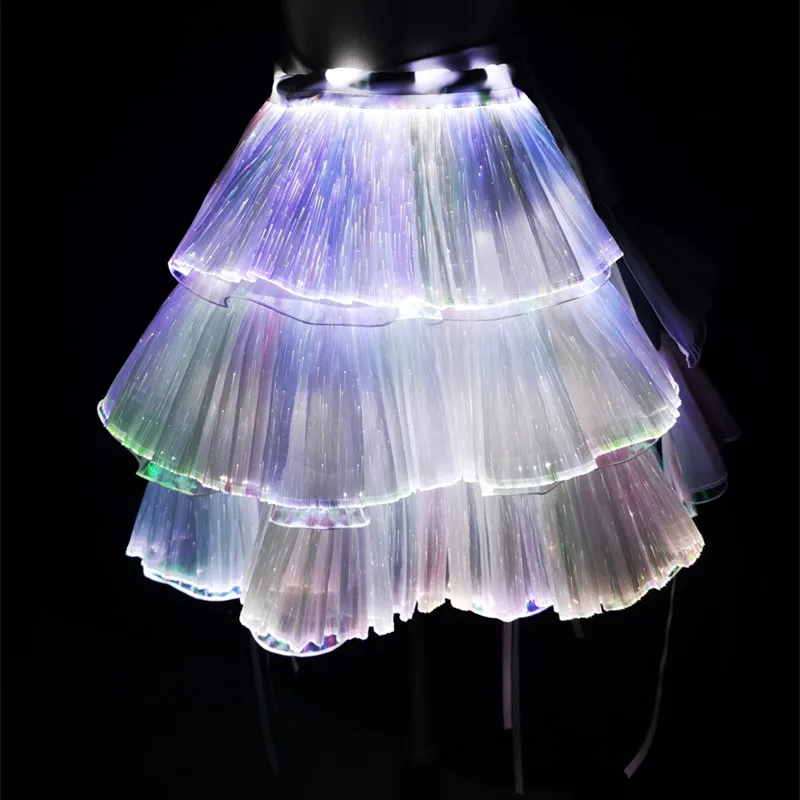 Wholesale High Quality Glowing Up Optic Fiber Clothing and Textiles  for LED Jackets and Wedding Dress