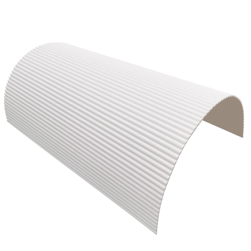 Best selling flexible white primer 3D MDF fluted wall panels / wave wall panels