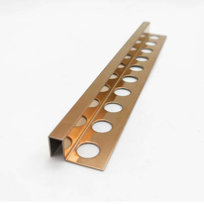 Large stock metal wall strips border channel stainless steel u shape tile trim corners